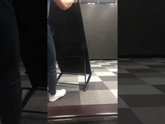 Full display advertising signage with floor standing