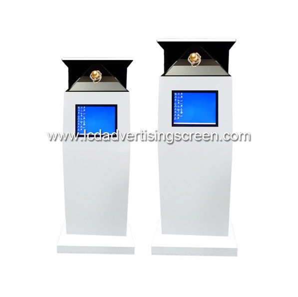 270 Degree Holographic Pyramid Display and Touch Screen Floor Standing Model