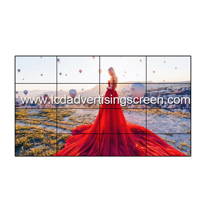 5x5 LCD Video Wall Advertisement Display 3.8mm 500cd Landscape Narrow Bezel