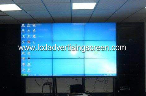 Indoor Samsung Lcd Video Wall 65'' Ultra Narrow Bezel Size Wall Mounted Metal Case