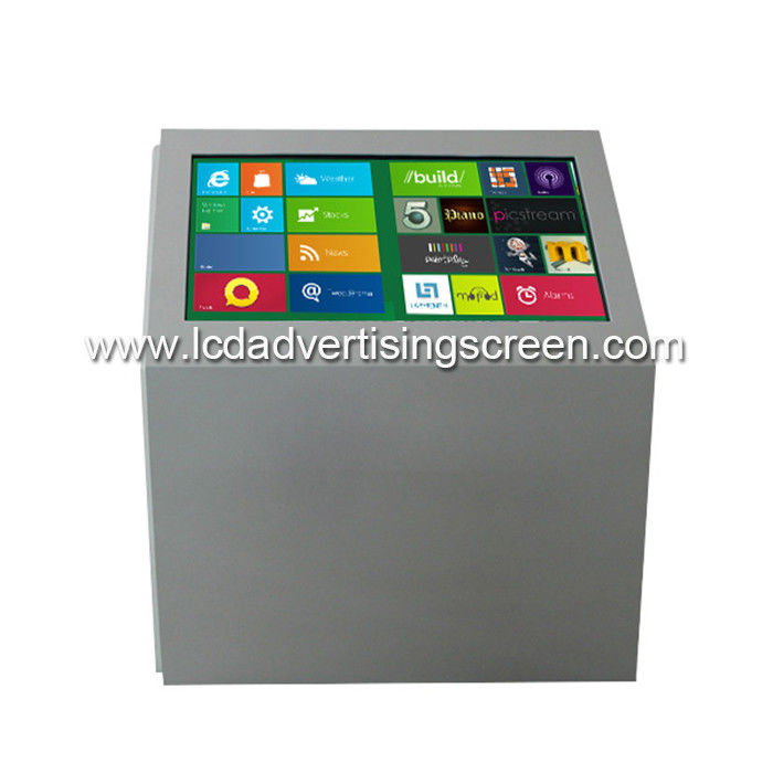 55 Inch LibraryLCD Touch Screen Information Checking Station Display Stand
