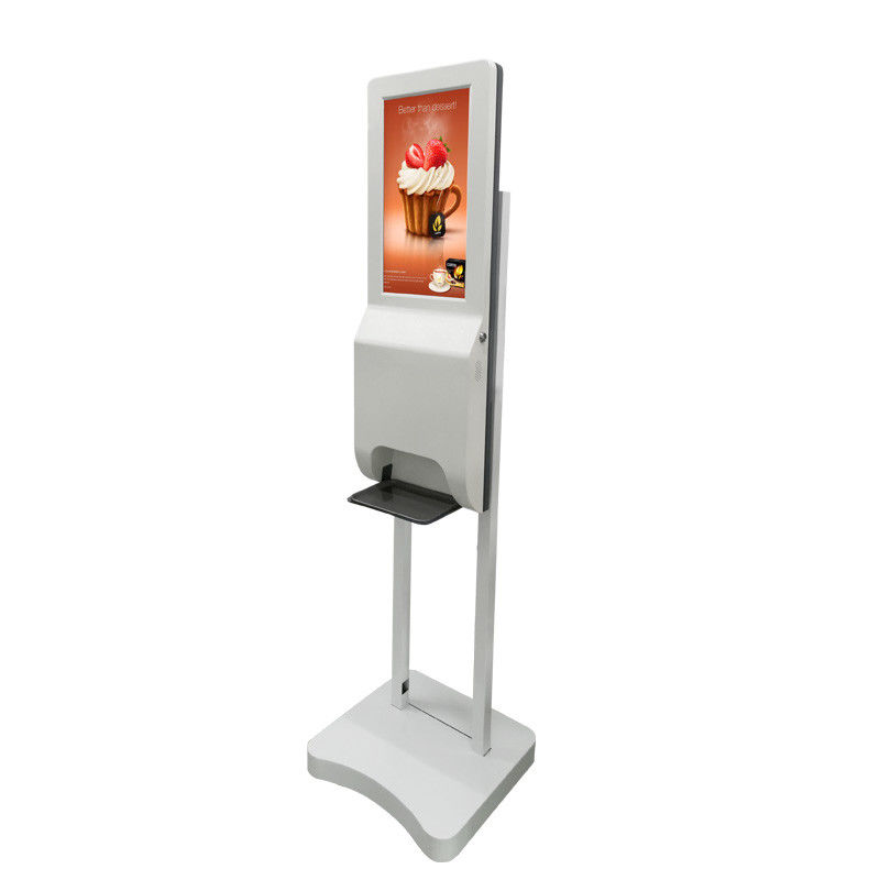 Hospital Full Hd Display 21.5 Inch Liquid spray Hand washing Sanitizer dispenser Digital Signage LCD screen