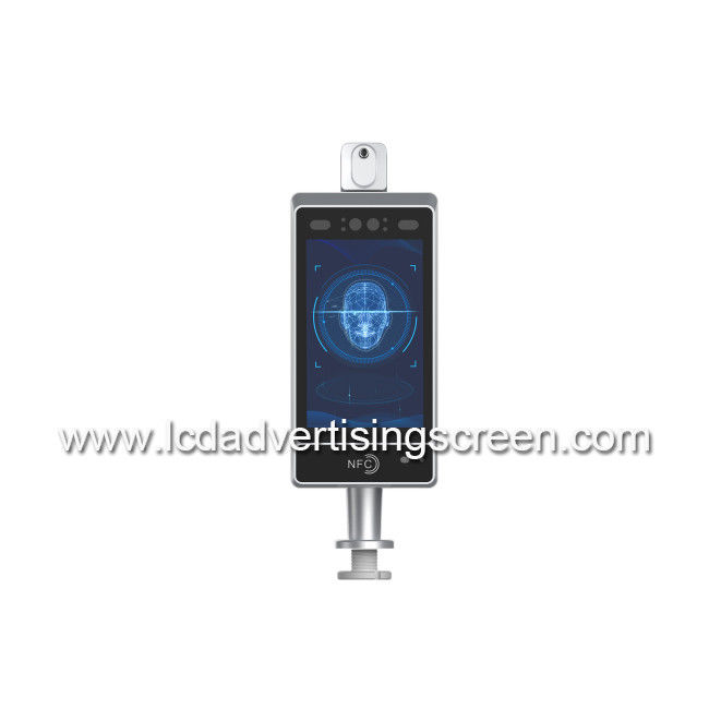 8 Inch Human Body Temperature Measurement Detector Android  LCD Advertising Screen With Desktop Base