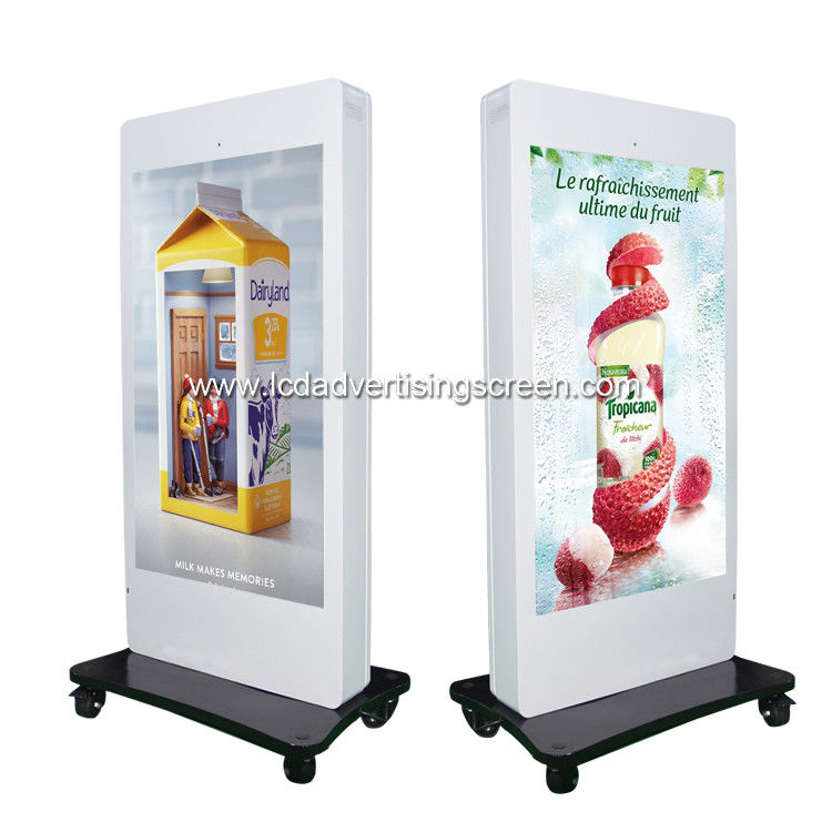 65 Inch Floor Standing TFT LCD Screen Outdoor Digital Signage