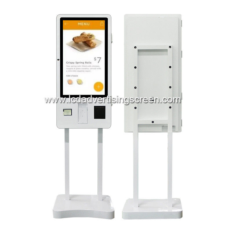 32inch Finger Touch Restaurant Digital Signage With Left Side 5MP Camera