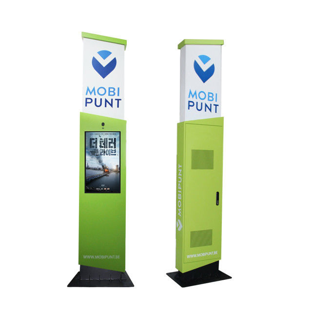 32 Inch Floor Standing Outdoor Digital Kiosk Brightness 2500nit With Camera