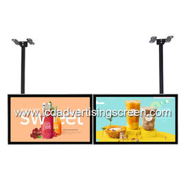 43 Inch LCD Advertising Screen Window High Brightness Dual Screen Ceiling Installation